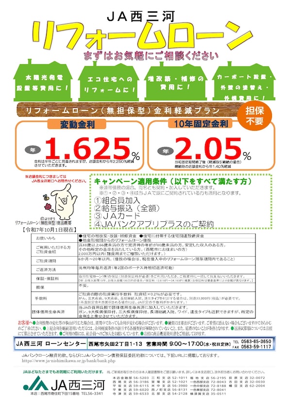 リフォームローン